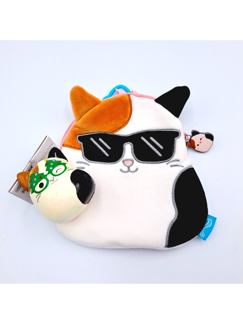 Cam the Cat Squishmallow Pouch Bag Holiday Ornament Bundle Christmas Collectable